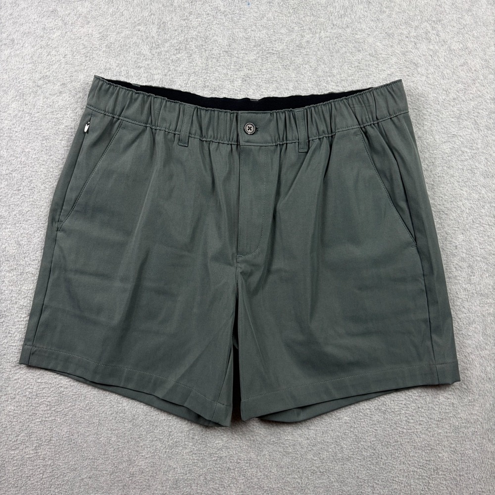 Wowie Shorts Mens Large Gray Golf Performance Stretch Chino Daily Short Elastic